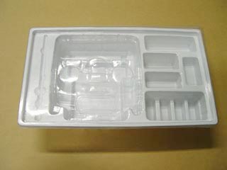 0.5mmPET透明蓋+0.6mmPS乳白色底吸塑盒